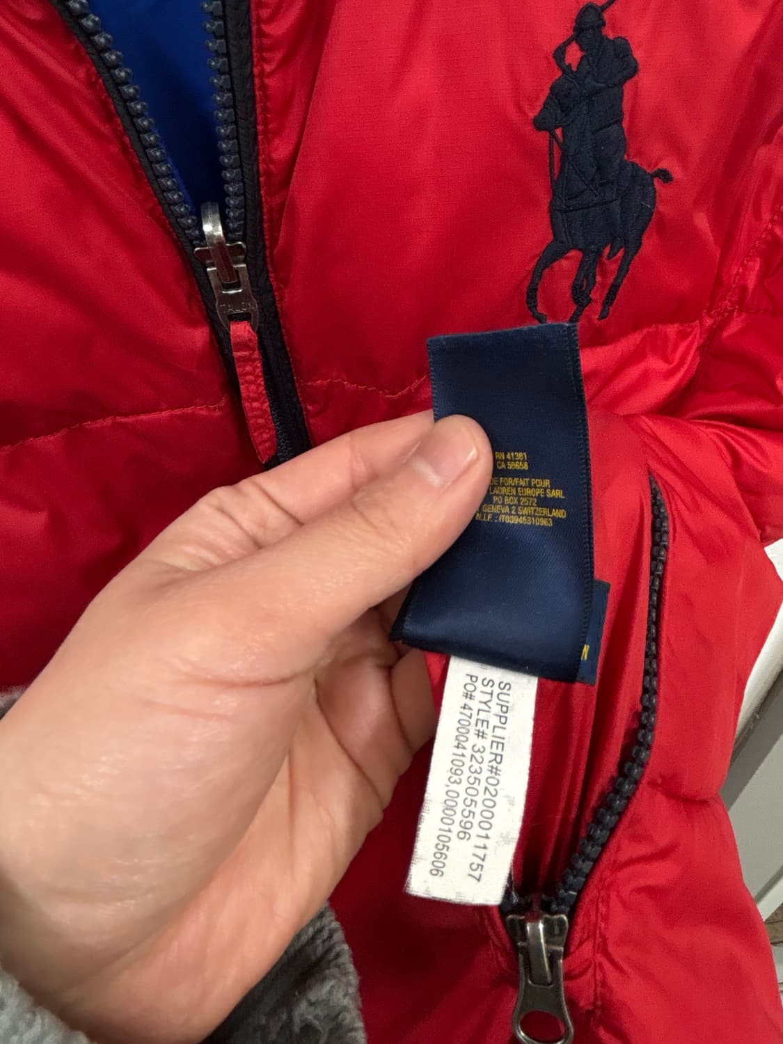 폴로랄프로렌 리버시블 패딩조끼 상품이미지7