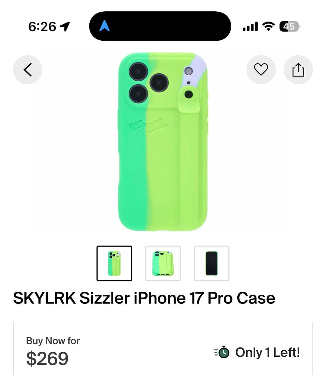 새제품) skylrk 아이폰 17프로 케이스 키위 상품이미지2