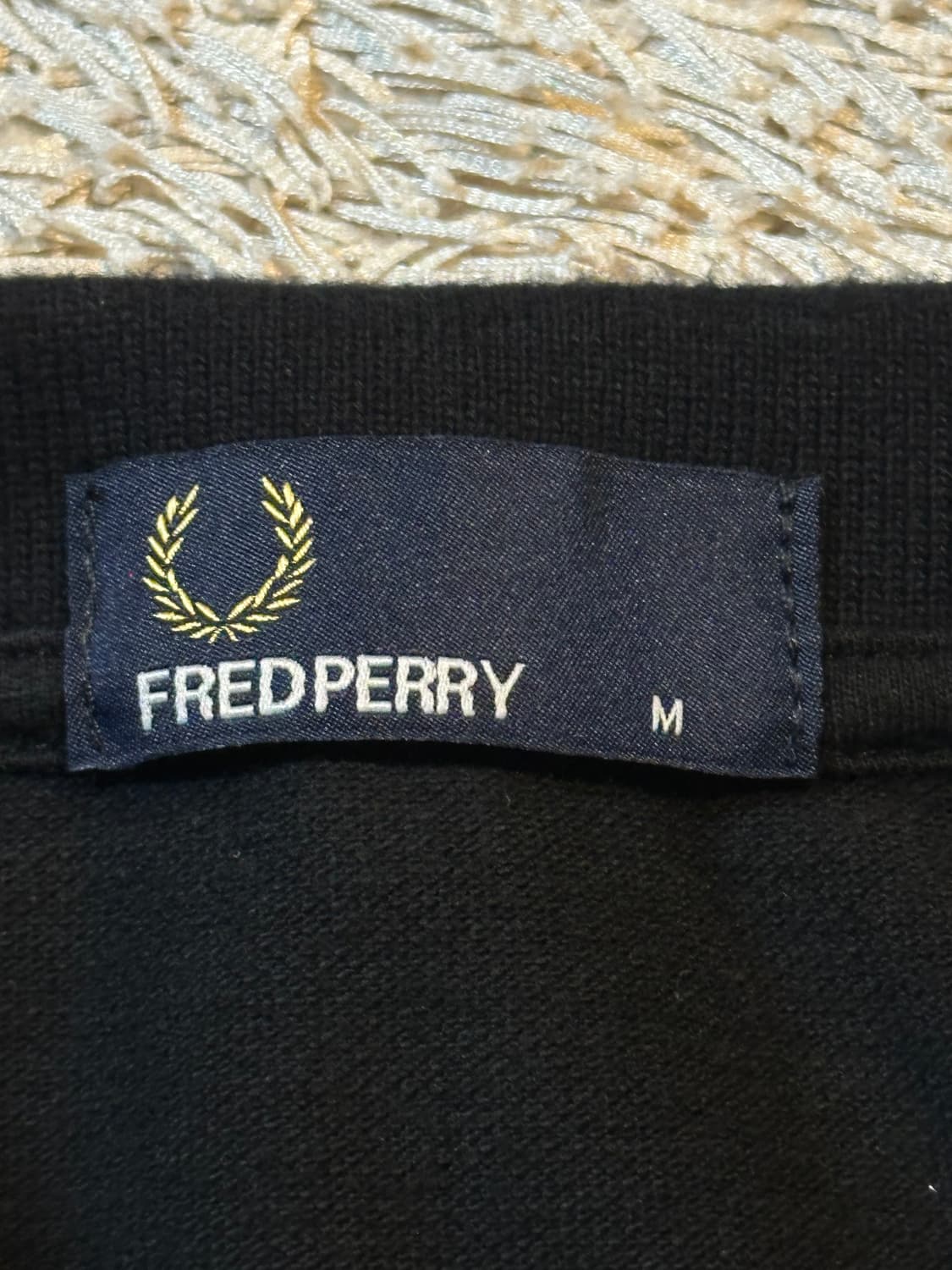 프레드페리 FREDPERRY 트윈 팁 패널 폴로 반팔 카라티 블랙 상품이미지4