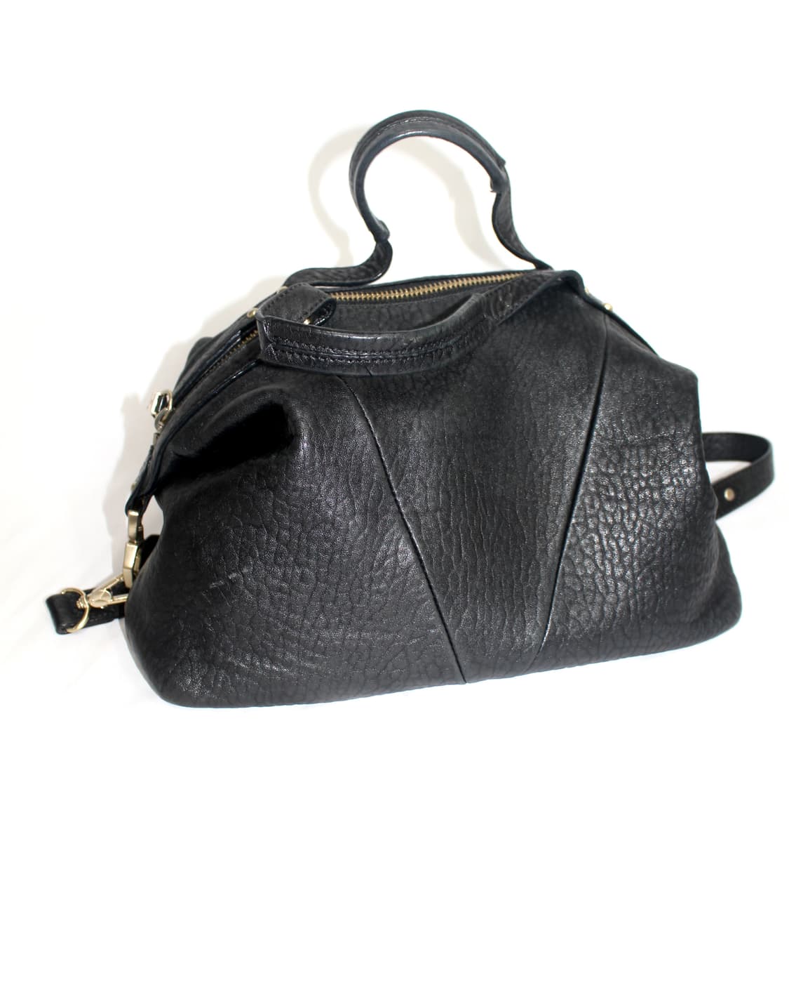 Diagonal leather tote shoulder cross bag 상품이미지1