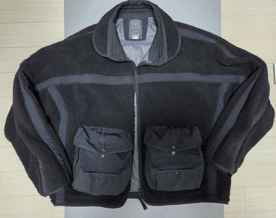 이스트로그x데상트 플리스(후리스)자켓 블랙 XL사이즈 판매 상품이미지8