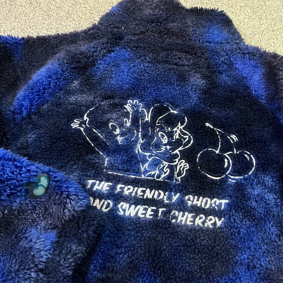 키르시 x 캐스퍼 빅로고 플리스 집업 자켓 상품이미지3