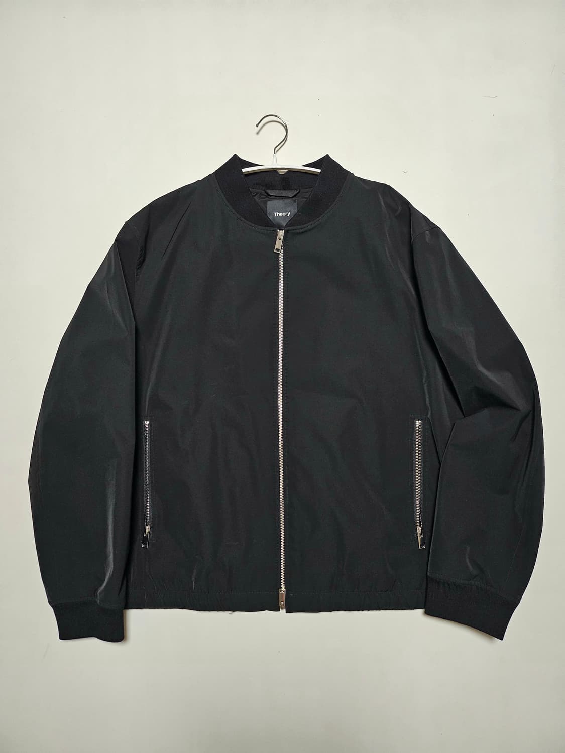 Theory 띠어리 블랙 봄버 자켓 XXL 상품이미지1