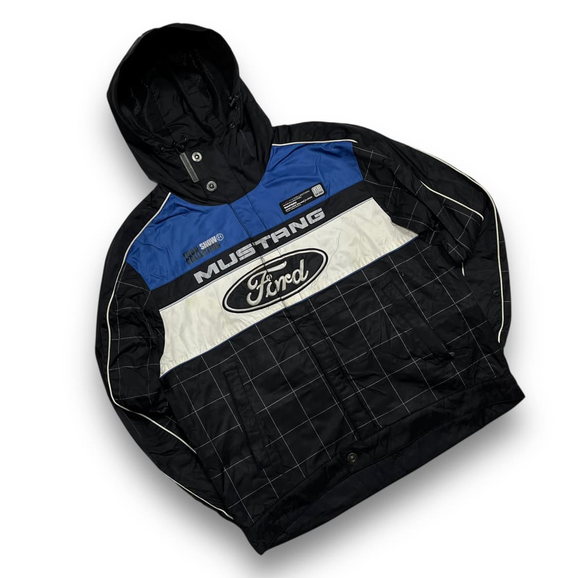 푸부 포드 로고 레이싱 블루 올드스쿨 힙합 자켓 상품이미지2