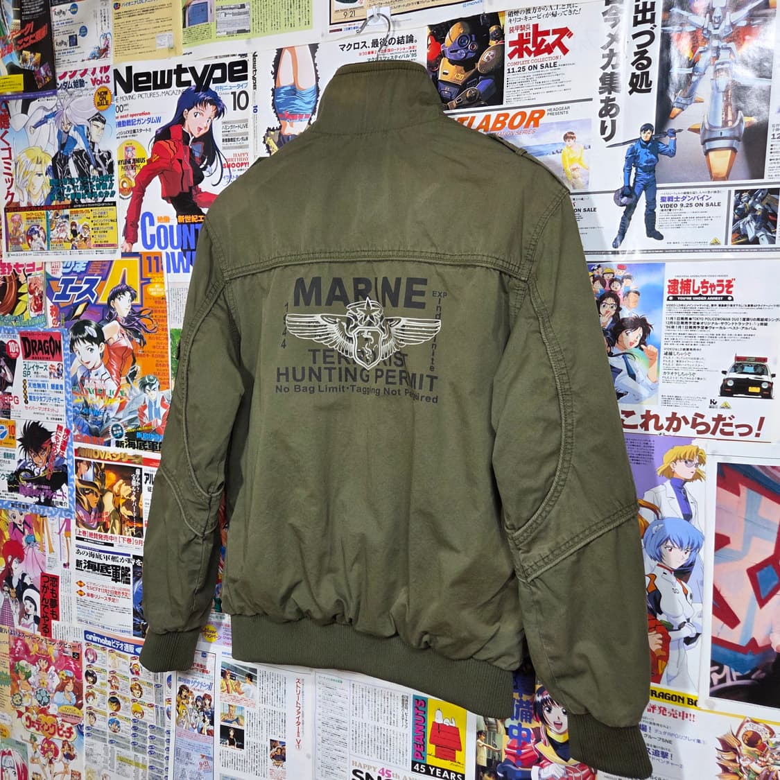 빈티지 밀리터리 절개 항공 자켓 상품이미지5