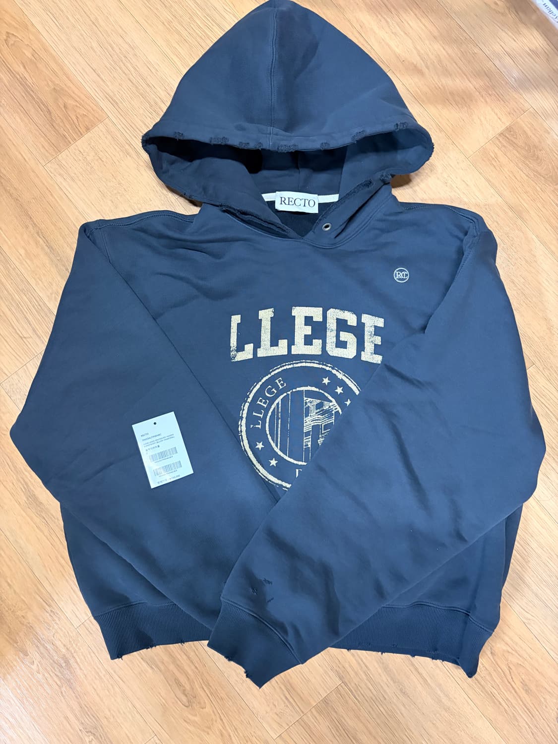 렉토 LLEGE 후드티 상품이미지2