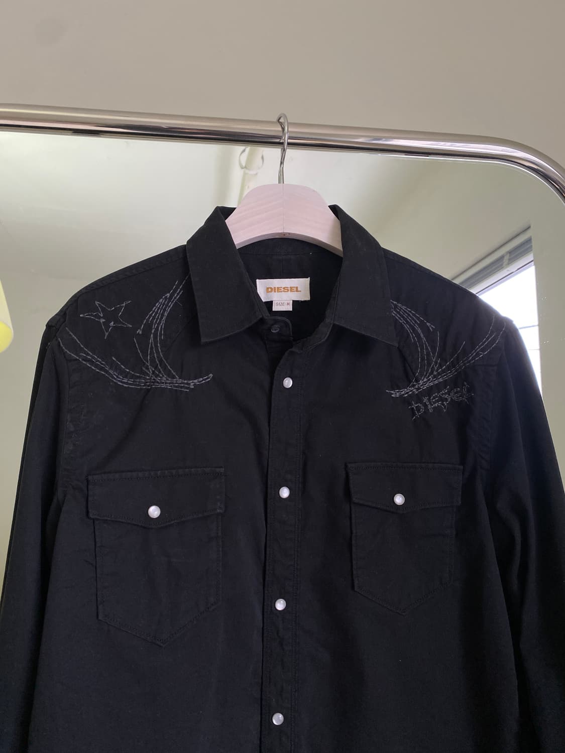 디젤 웨스턴 자수 셔츠 상품이미지3