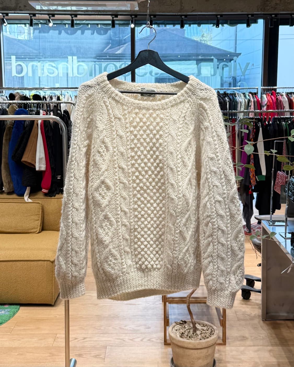 ceronias 아이보리 케이블 울 니트  상품이미지1