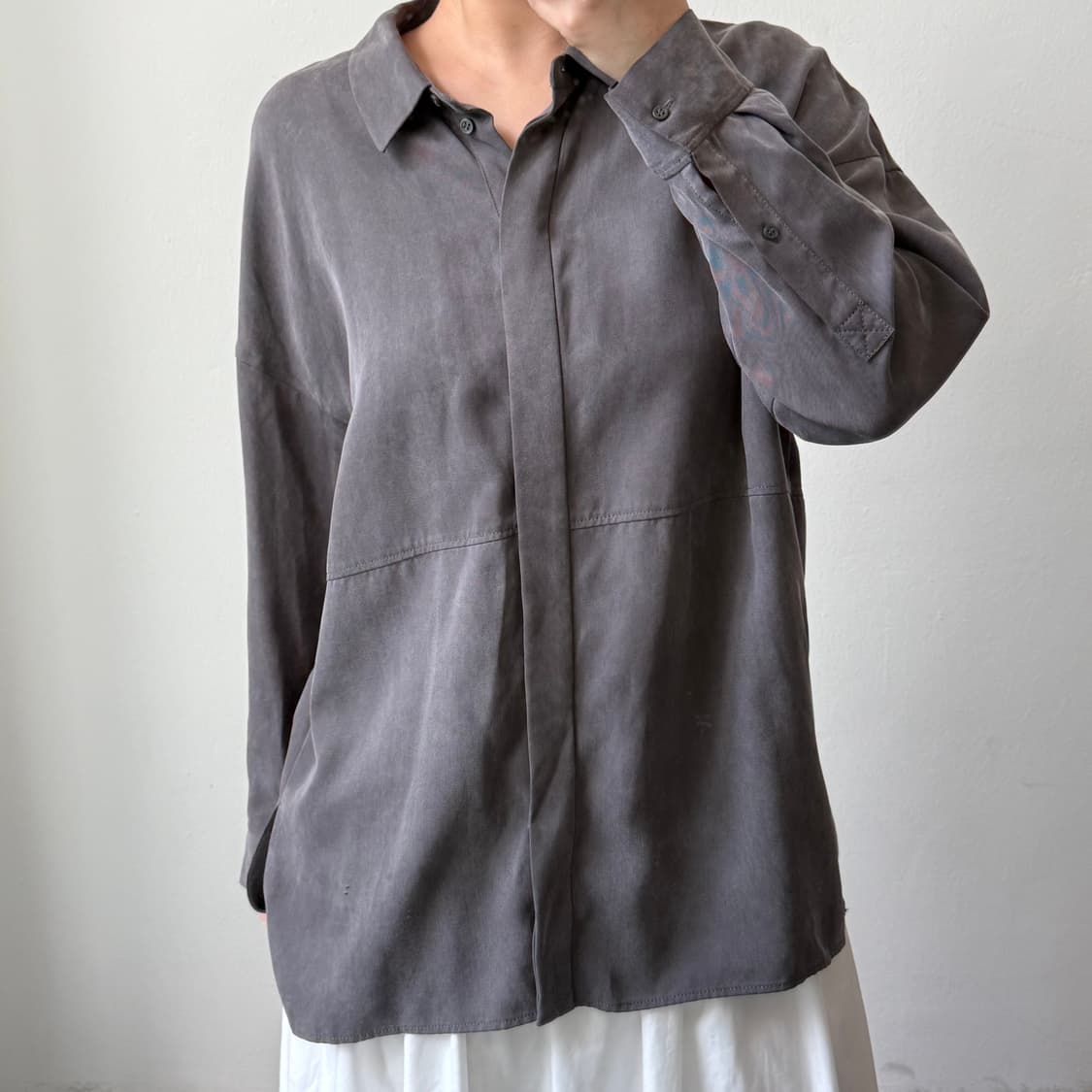 [M] 코스 차콜 리오셀 셔츠 상품이미지2