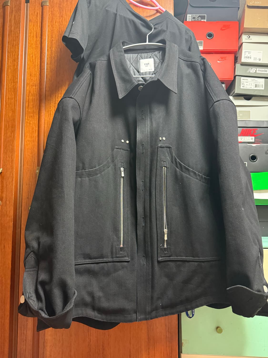 파아카이브 파프롬왓 오버사이즈 데님셔츠자켓 상품이미지3