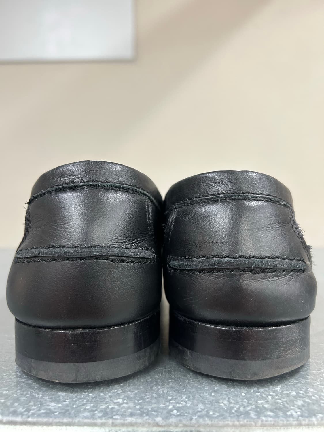 아테스토니 블랙 레더 로퍼 7.5 상품이미지8