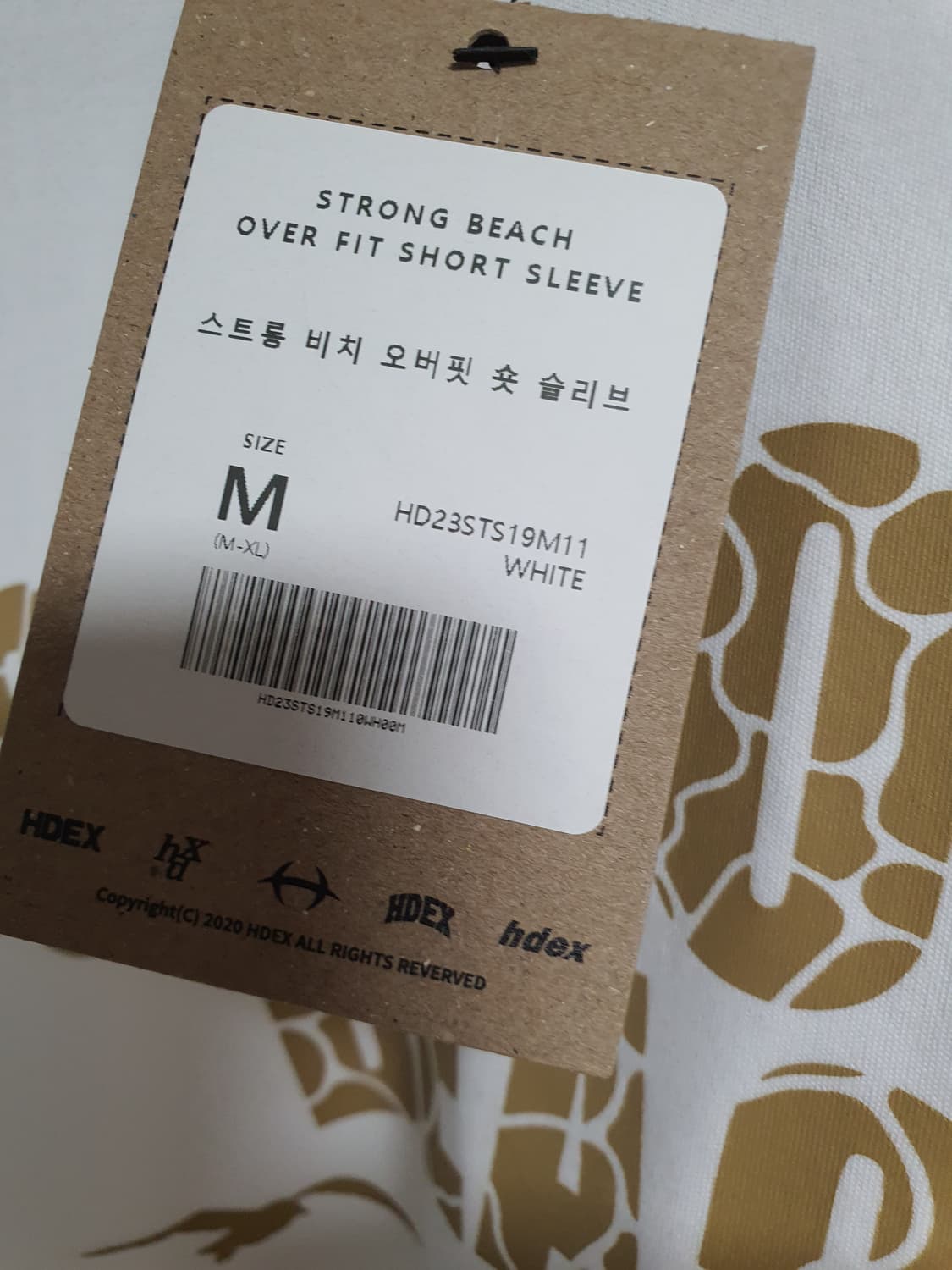 에이치덱스 스트롬비치오버핏 숏 슬리브티셔츠 m~xl  상품이미지4