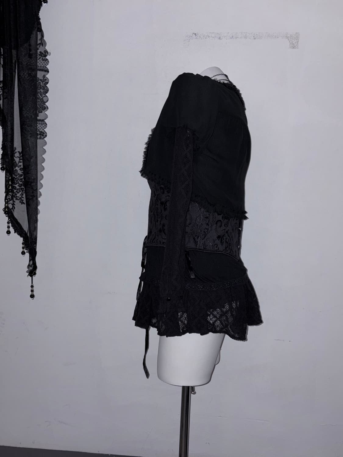 고딕앤젤세트 고스 다크페어리 3pcs 레이스, 볼레로, 코르셋 상품이미지3