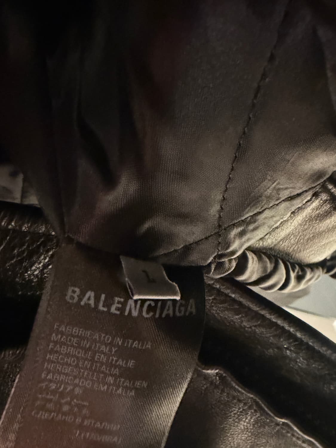 발렌시아가 파리스 유니폼 레더자켓 상품이미지4