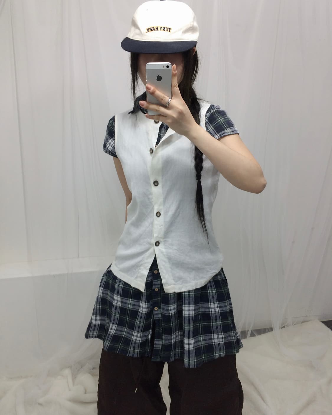 데일리 체크 브라운 모리 세트 상품이미지2