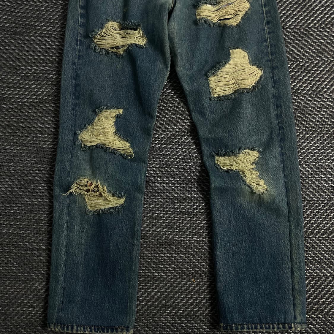 리바이스 501 디스트로이드 데님 워싱 팬츠o 3619 상품이미지2