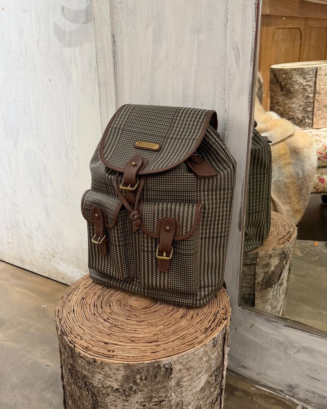 폴로 랄프로렌 글렌 체크 보스턴 백팩 상품이미지1