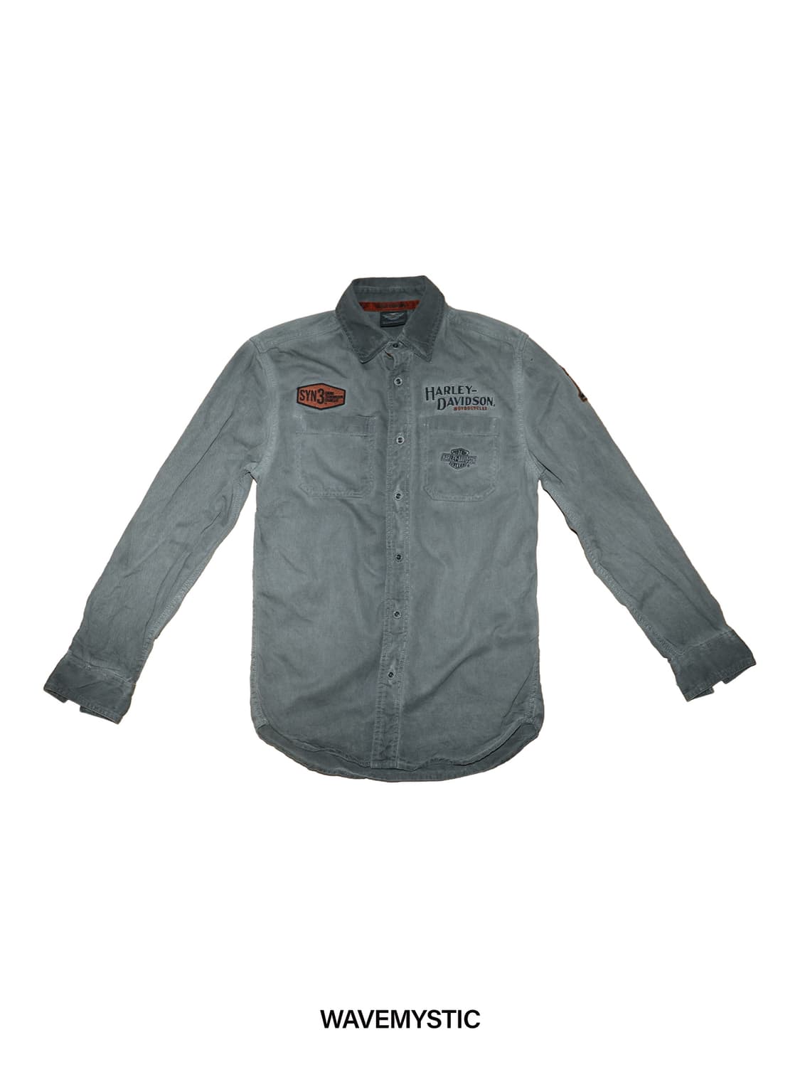 할리데이비슨 워크 셔츠 그레이 긴팔 상품이미지1
