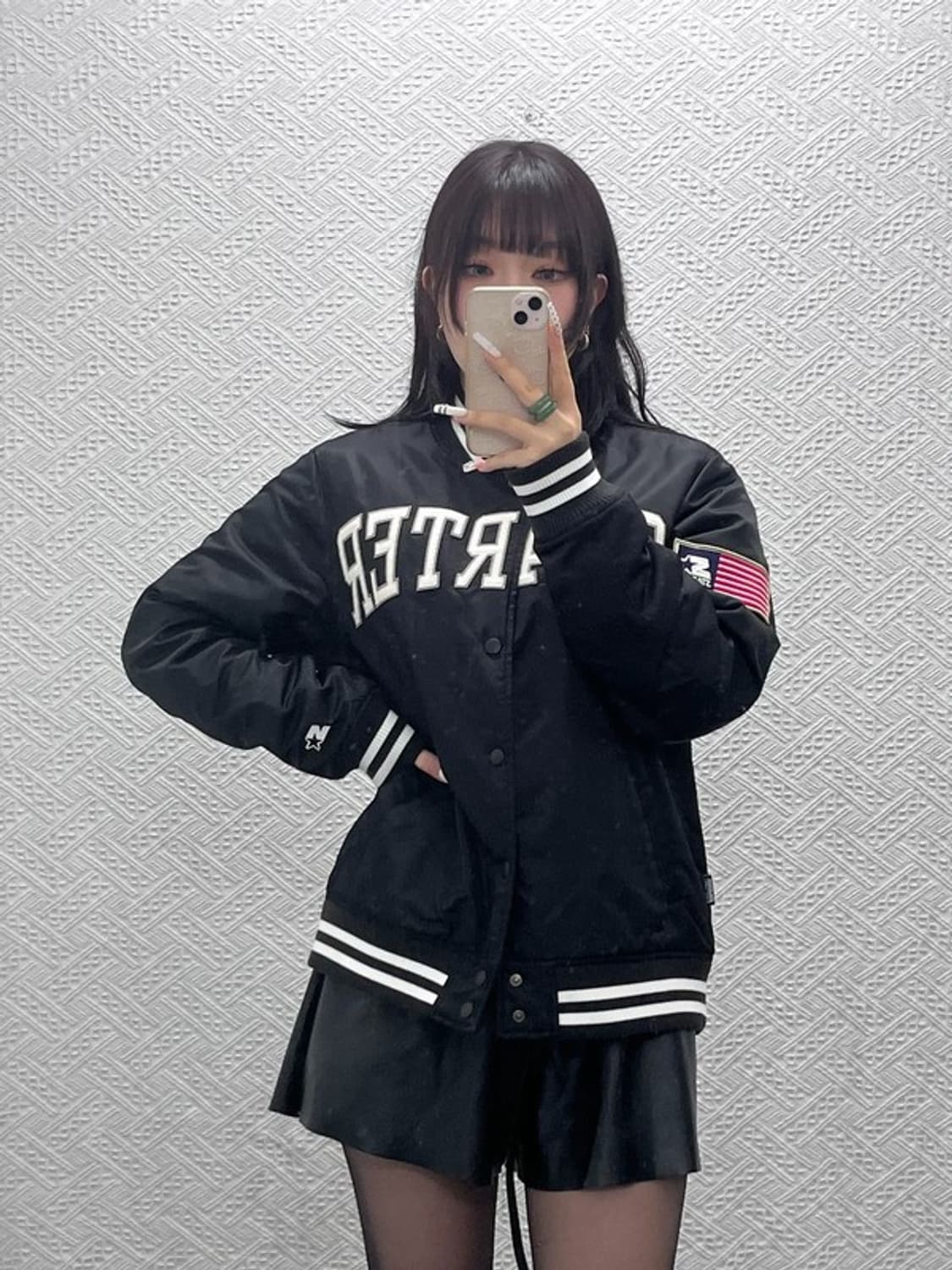 스타터 올드스쿨 펑크 성조기 스타디움 바시티자켓 M C11012 상품이미지2