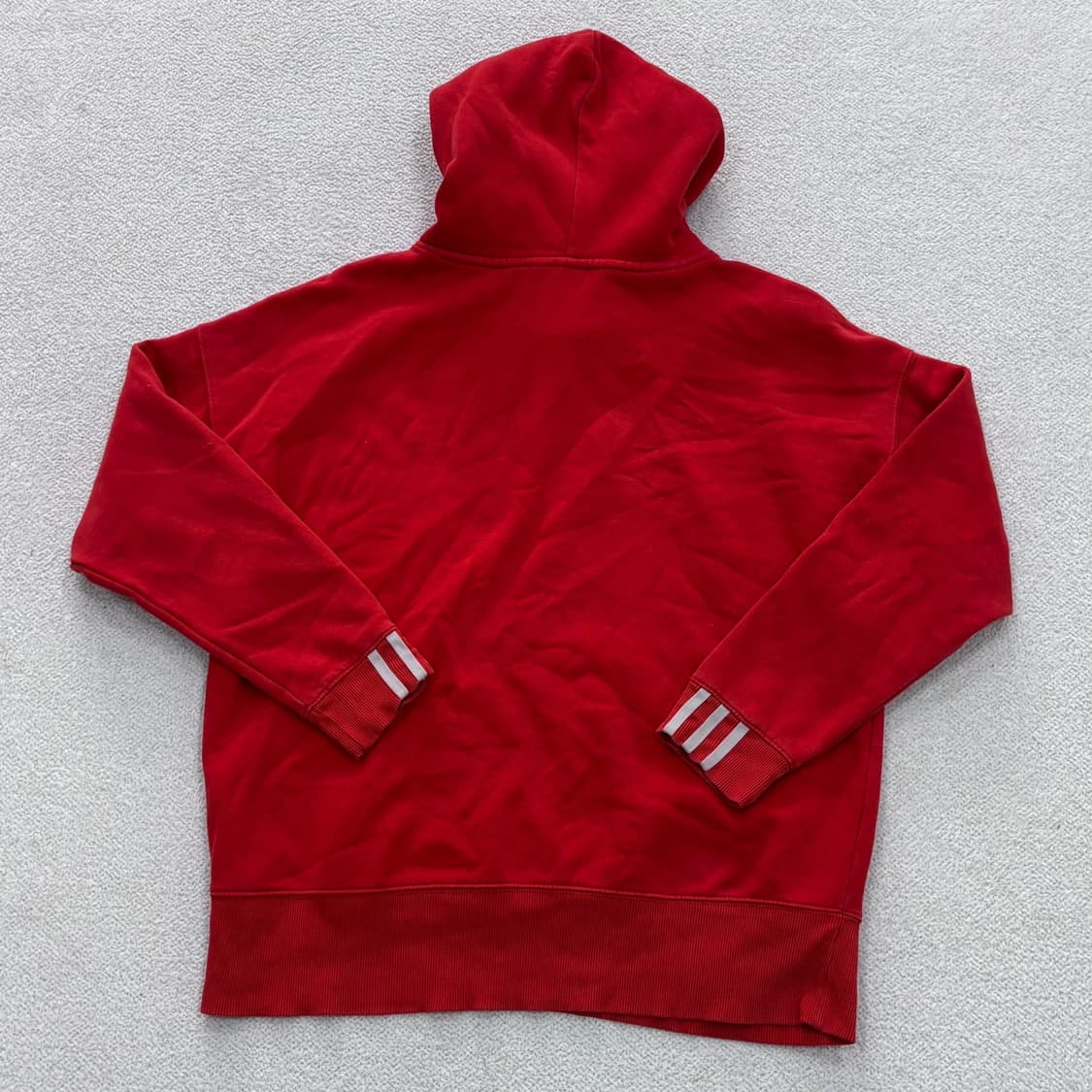 M 아디다스 빈티지 트레포일 후드 티셔츠 0403E 상품이미지2