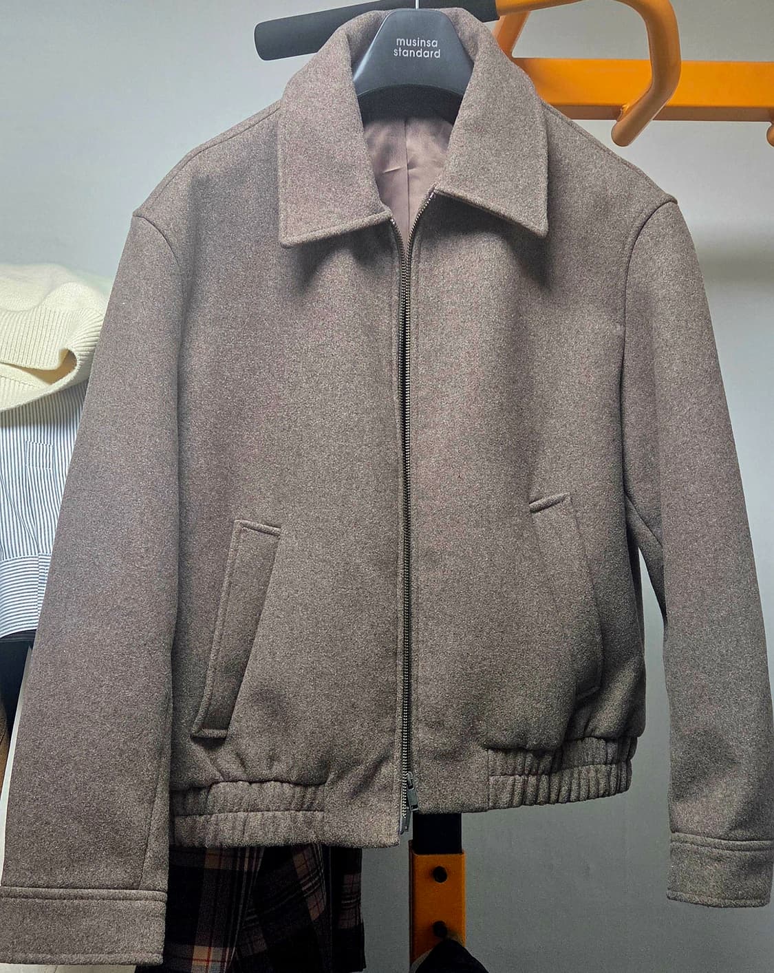 무신사 스탠다드 블루종 재킷 토프 m 상품이미지3