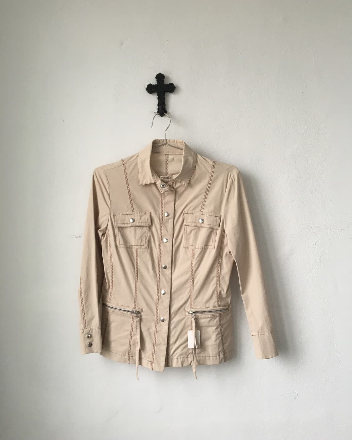 Pocket point linedetai high neck jacket 상품이미지2