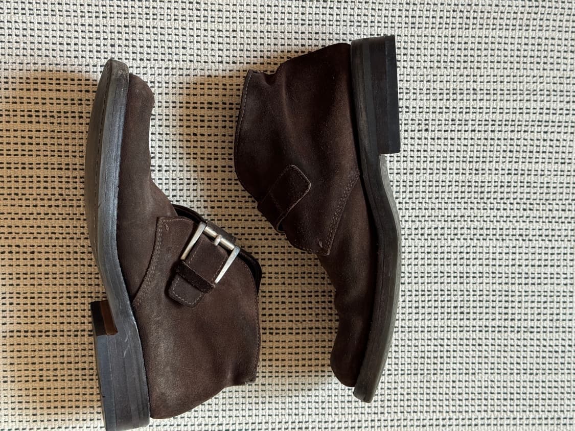 빈티지 프라다 스웨이드 버클 부츠 상품이미지2