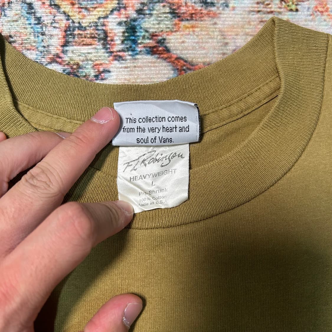 [XL] 90s made in usa 반스 프린팅 반팔 상품이미지4