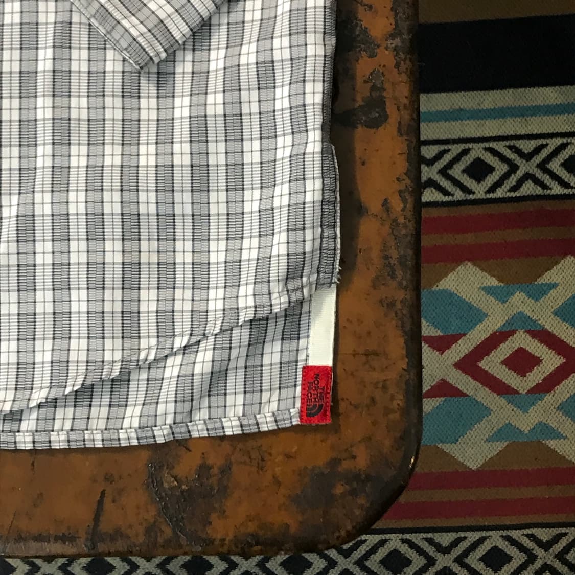 노스페이스 아이보리 체크 셔츠 남성 105 사이즈 상품이미지4