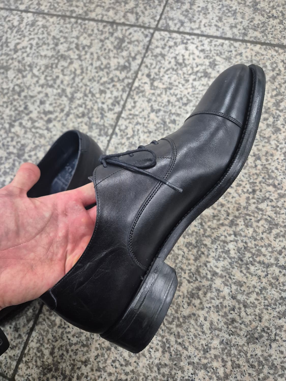 버윅 4311 스트레이트팁 블랙구두 270사이즈 팝니다 상품이미지7