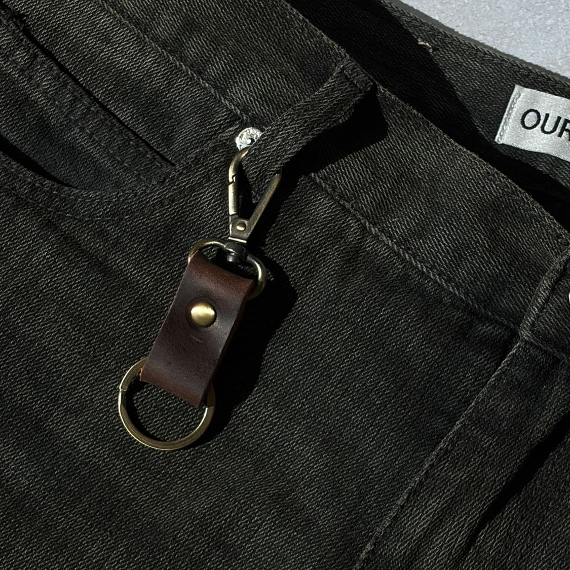 Oribell 베지터블 소가죽 멀티 유틸리티 키링 열쇠고리 상품이미지1