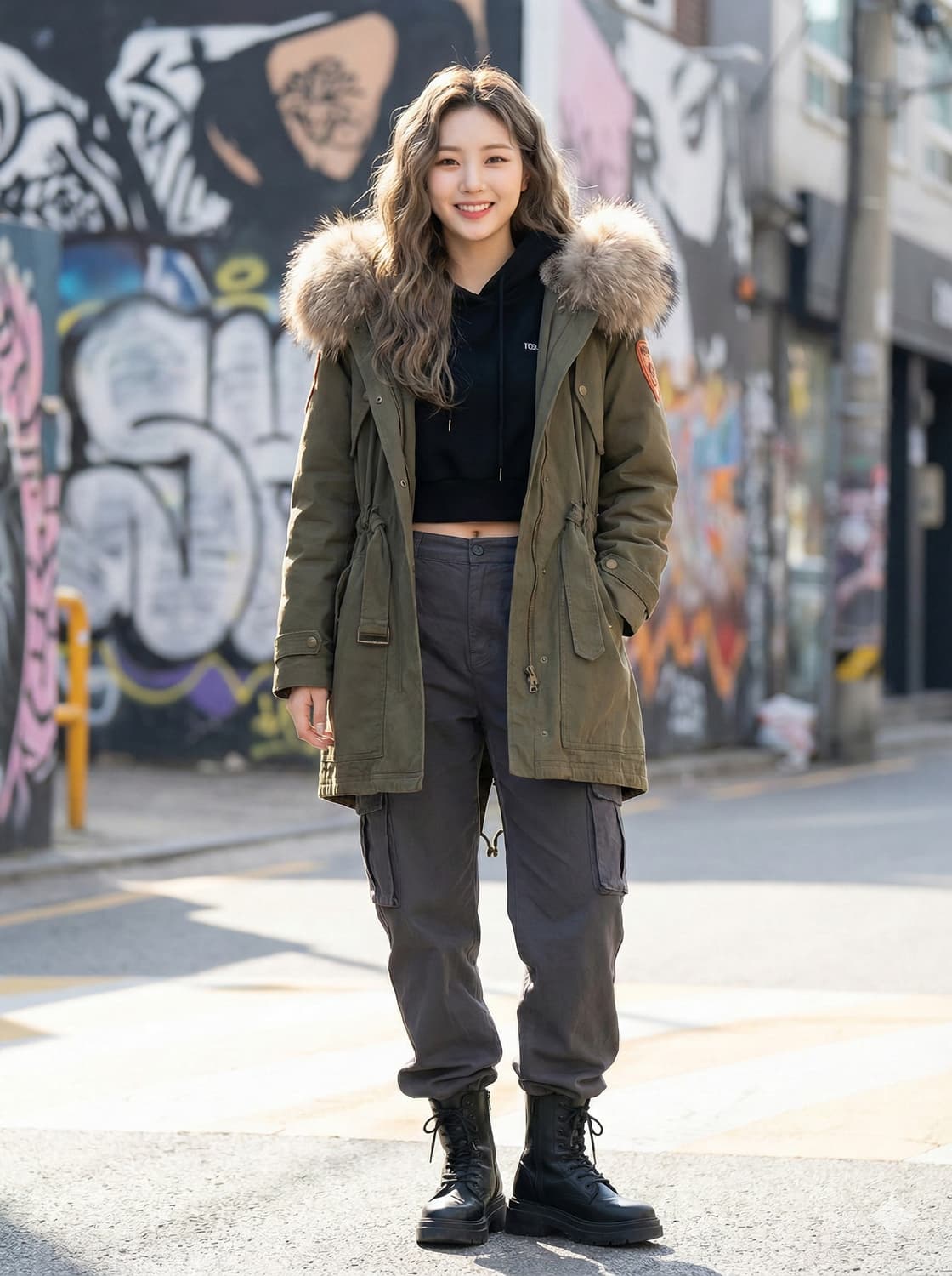 JS. NEWYORK 빈티지 패치워크 밀리터리 야상 상품이미지1