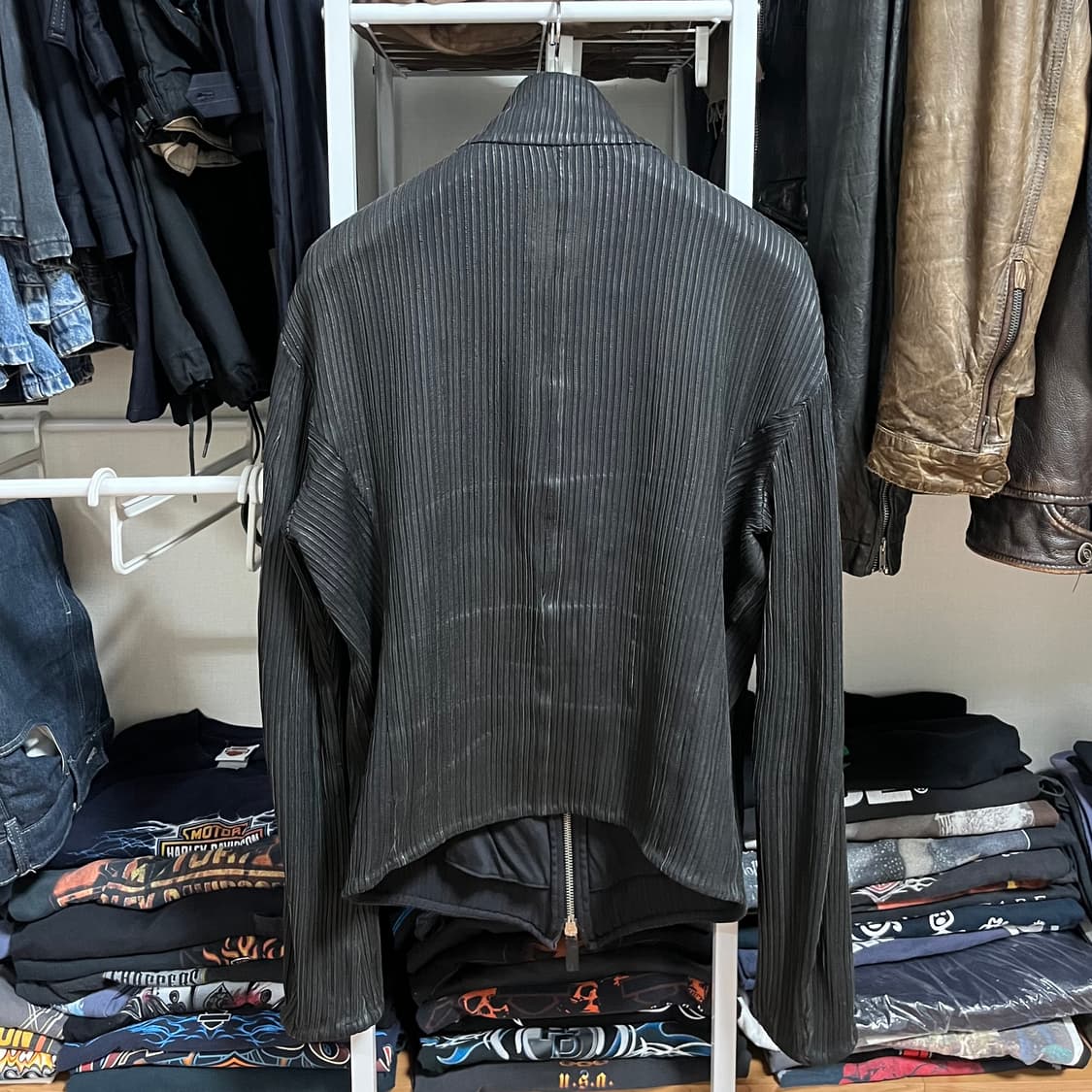 Armani archive Leather Zip Up 상품이미지2