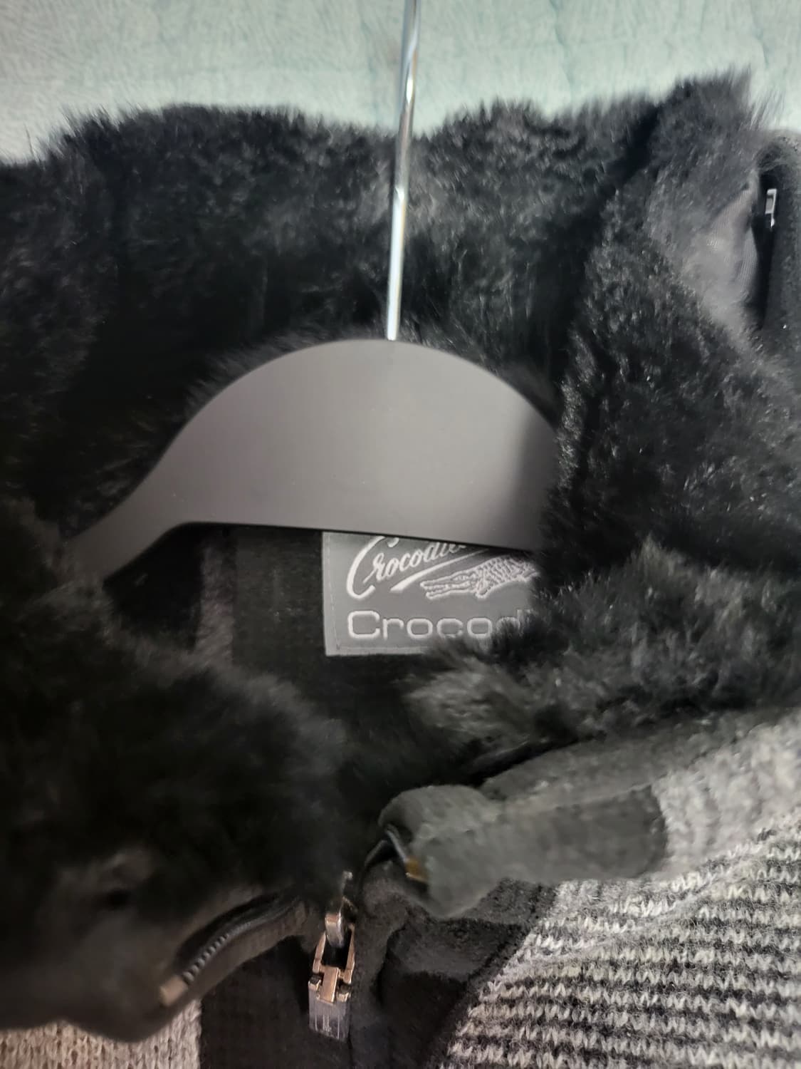 크로커다일 천연토끼모피 니트 점퍼 105 상품이미지10