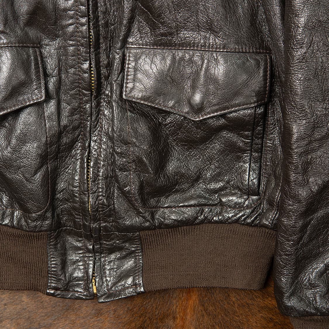 [100] 70s Golden Bear  G-1 레더 플라이트 자켓  상품이미지4