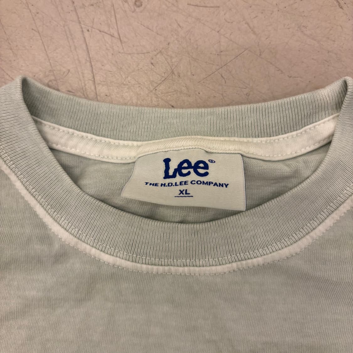 Lee 스몰로고 민트 반팔티 상품이미지3