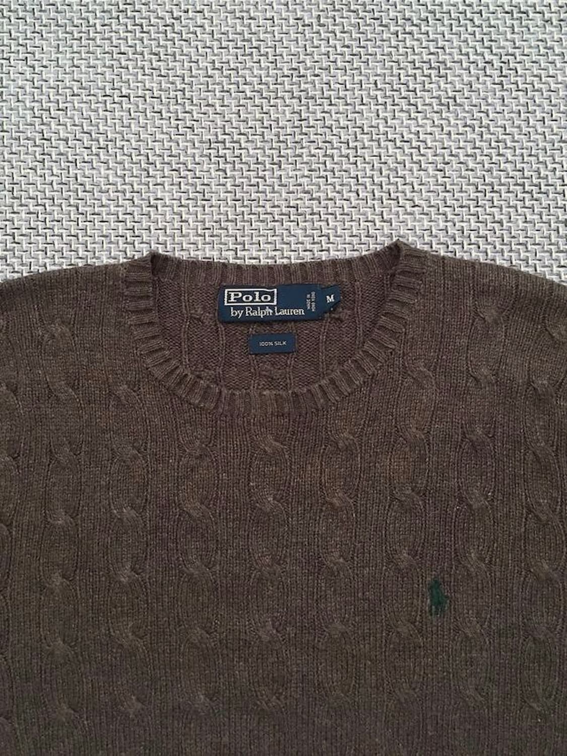 90s silk 100% cable knitwears 상품이미지1