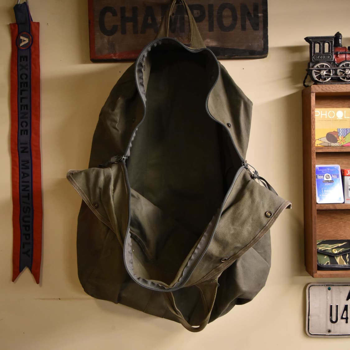 미군 오리지널 조종사 캔버스 키트백 S133 상품이미지5