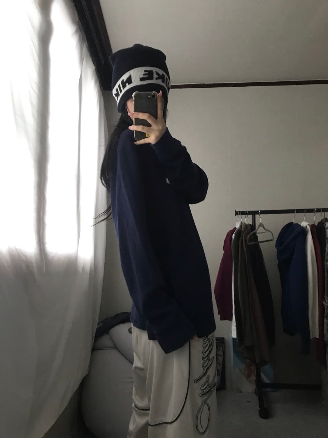 폴로 네이비 와플 롱슬리브 상품이미지2