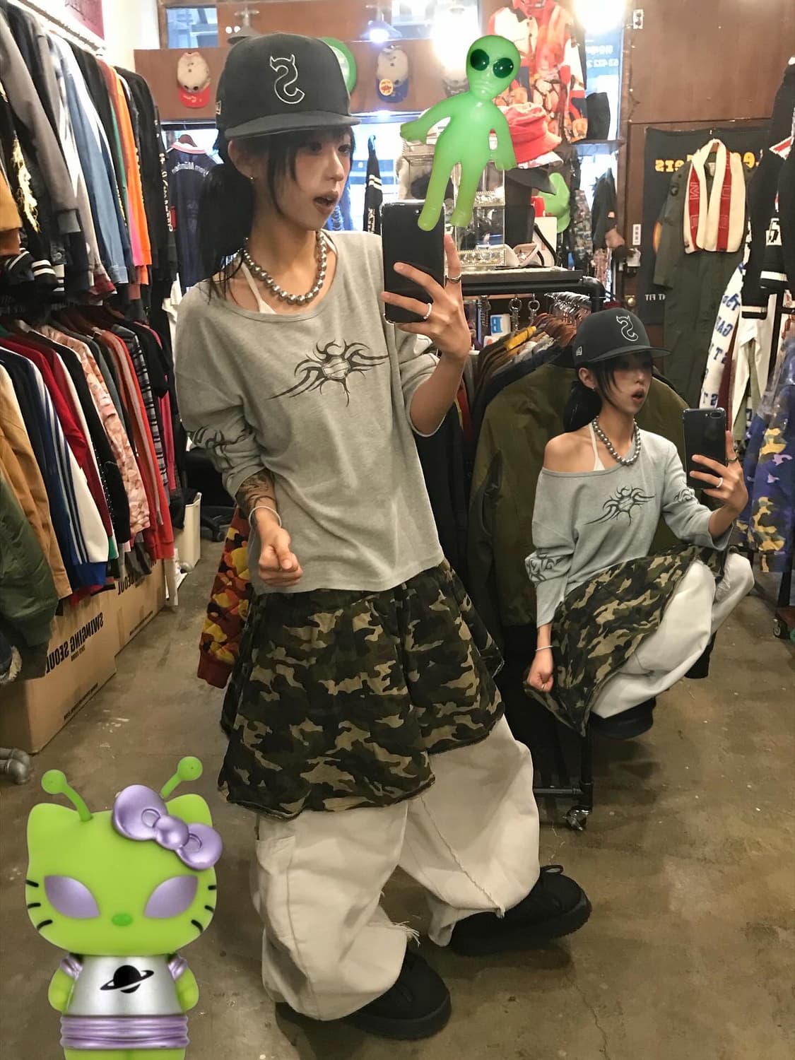 Harley-Davidson Half Long Sleeves 상품이미지1