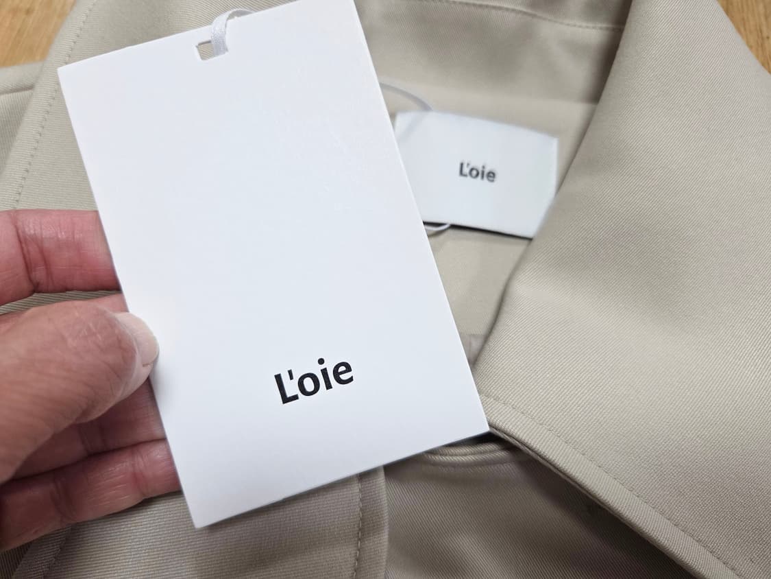 르와(L'oiE) 숏 더블 트렌치자켓 프리사이즈 새상품 상품이미지9