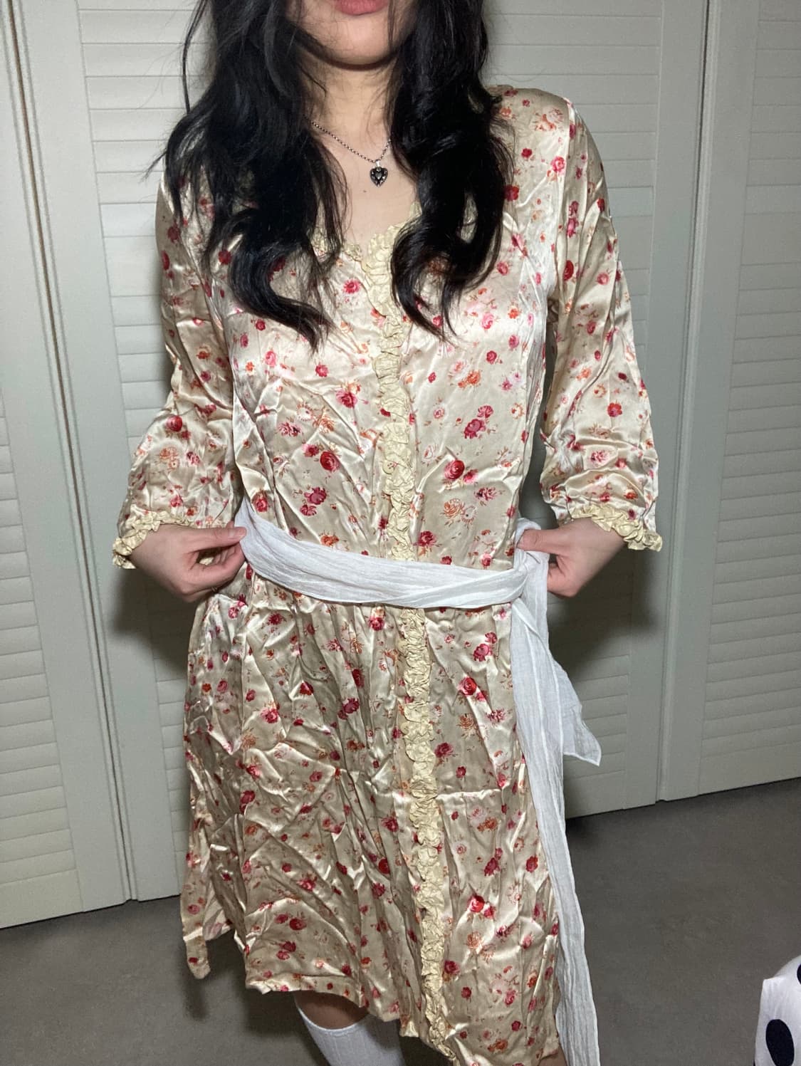 vintage flower long dress 상품이미지2