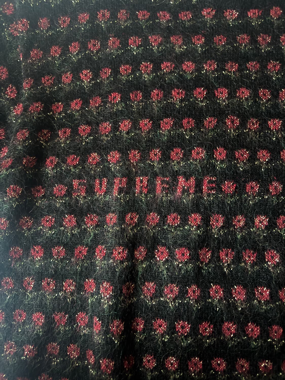 (m) 슈프림 25fw 플라워 니트 상품이미지3