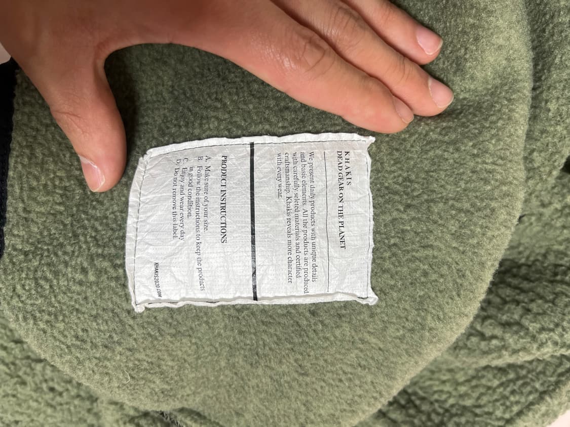 [카키스] 쉐르파 풀오버 하프집업 (그린컬러)_ S size 상품이미지6