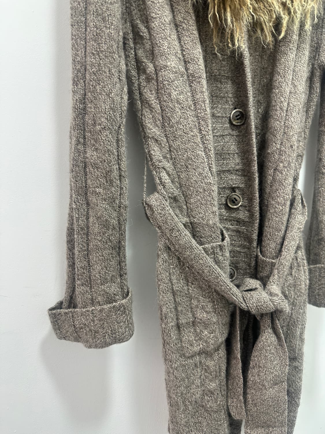 Grunge Tibetan Lamb Fur Alpaca Blend Car 상품이미지4