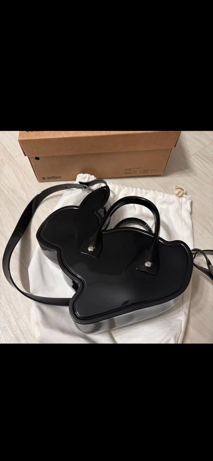 꼼데가르송 걸 멜리사 토끼 가방 블랙 상품이미지4