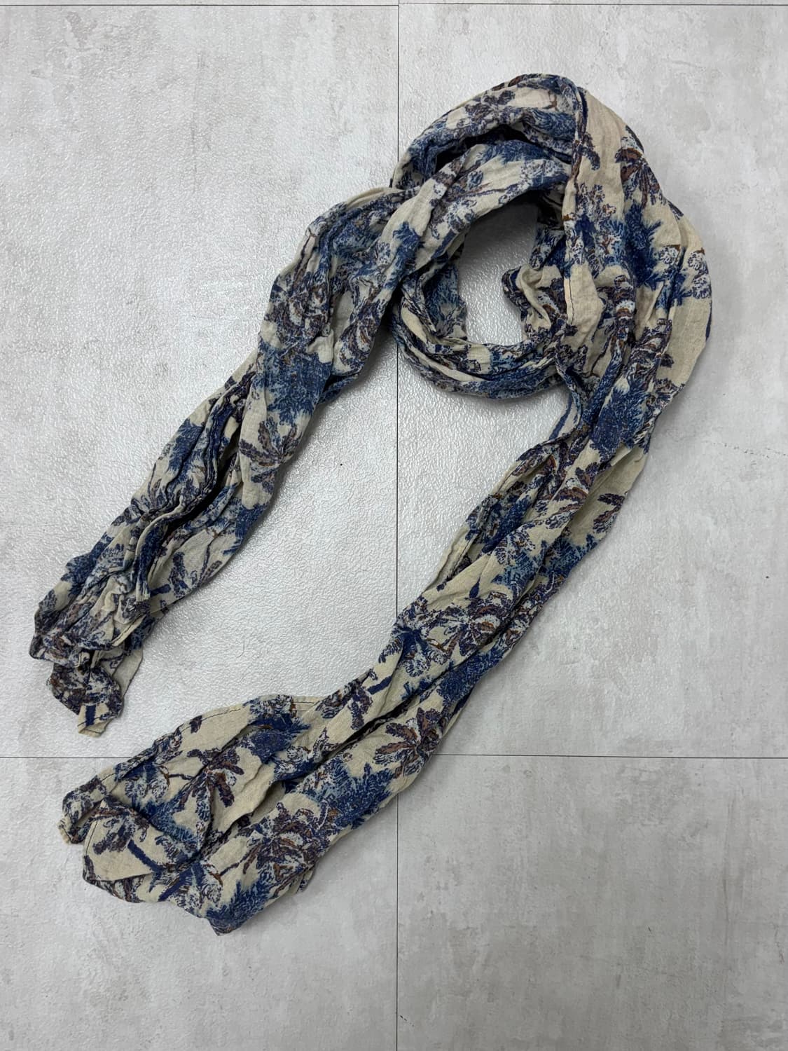 •빈티지 야자수 패턴 머플러 상품이미지1