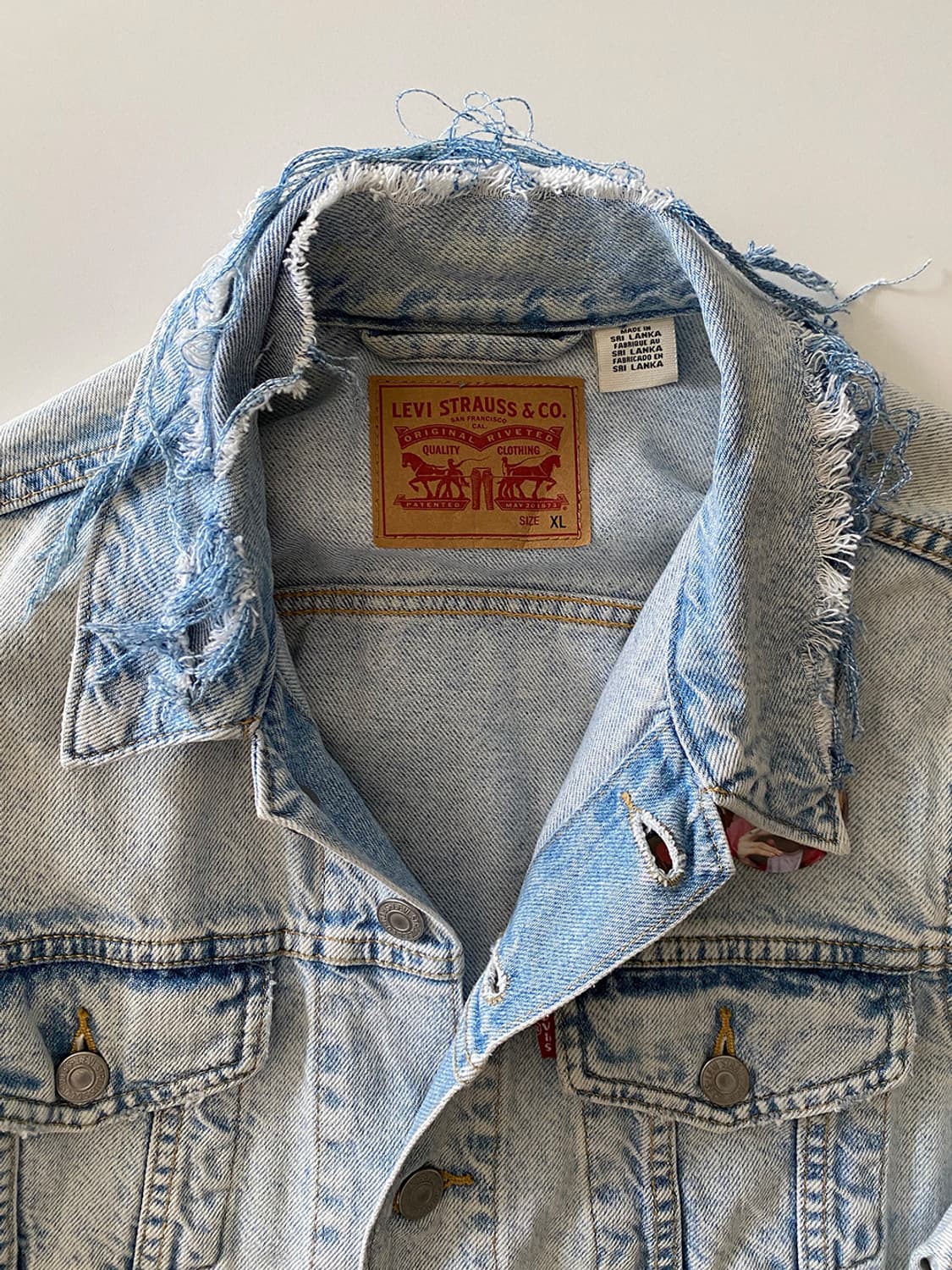 리바이스 디스트로이드 핀버튼 데님 자켓 상품이미지3