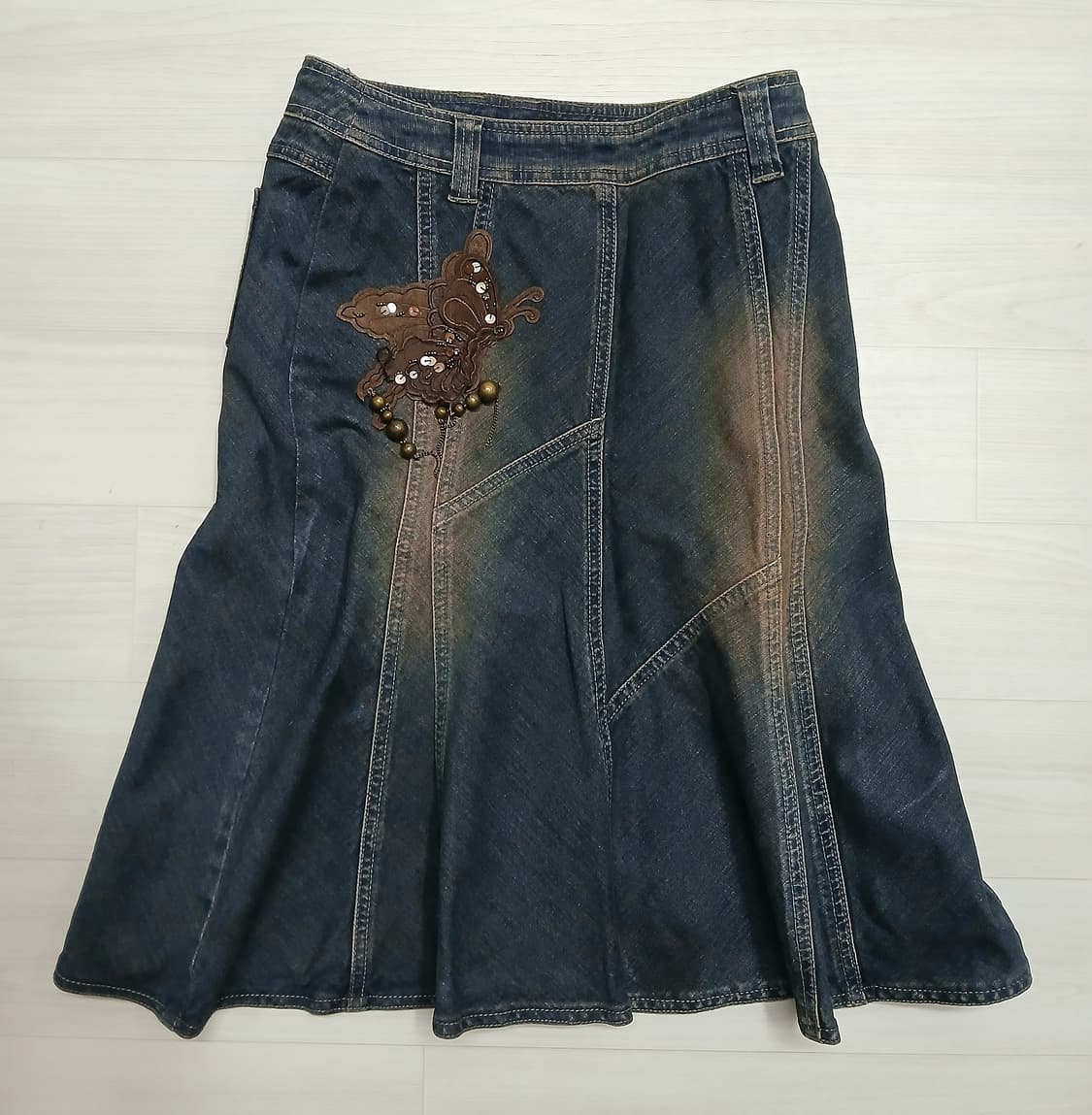 빈티지 오리엔탈 청치마 판매합니다 !! 상품이미지1