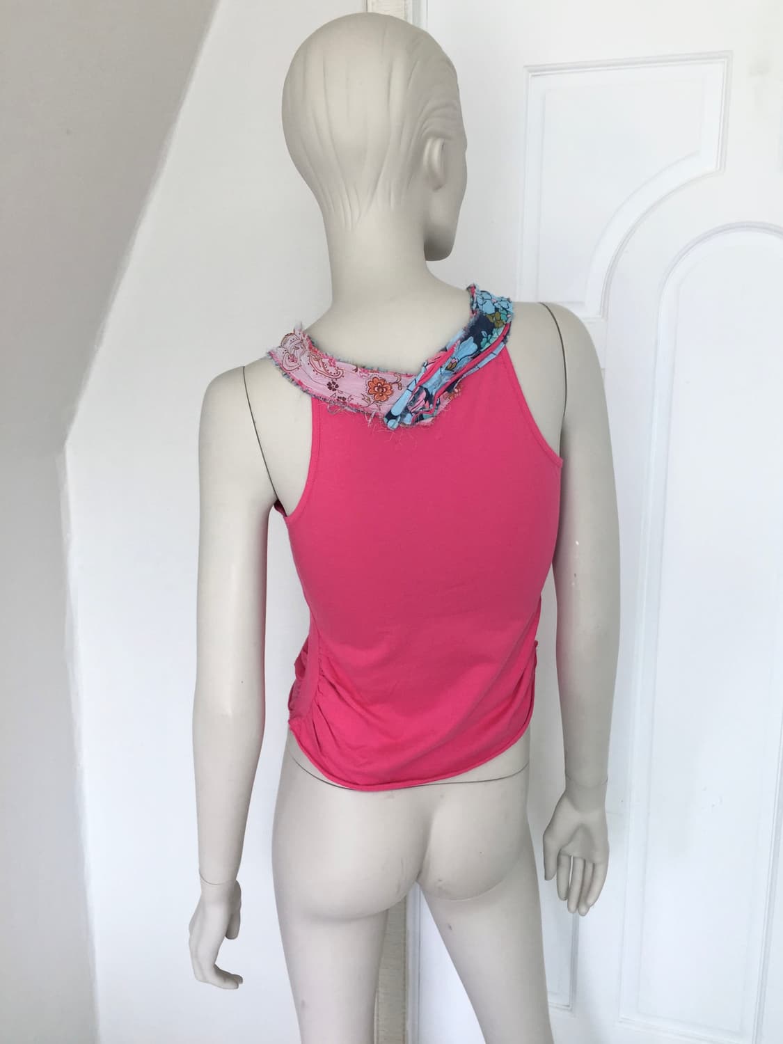 Vintage Oriental Print Pink Cami Top 상품이미지2